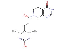 7-[3-(2-hydroxy-4,6-dimethyl-5-pyrimidinyl)propanoyl]-5,6,7,8-tetrahydropyrido[3,4-d]pyrimidin-4(3H)-one