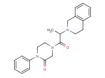 4-[2-(3,4-dihydro-2(1H)-isoquinolinyl)propanoyl]-1-phenyl-2-piperazinone