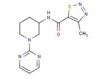 4-methyl-N-[1-(2-pyrimidinyl)-3-piperidinyl]-1,2,3-thiadiazole-5-carboxamide