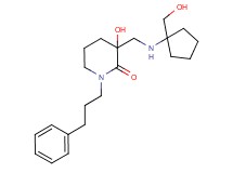 3-hydroxy-3-({[1-(hydroxymethyl)cyclopentyl]amino}methyl)-1-(3-phenylpropyl)piperidin-2-one