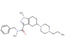 N-benzyl-N,1-dimethyl-5-(4-propyl-1-piperazinyl)-4,5,6,7-tetrahydro-1H-indazole-3-carboxamide