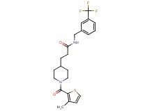 3-{1-[(3-methyl-2-thienyl)carbonyl]-4-piperidinyl}-N-[3-(trifluoromethyl)benzyl]propanamide