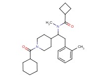 N-[1-[1-(cyclohexylcarbonyl)-4-piperidinyl]-2-(2-methylphenyl)ethyl]-N-methylcyclobutanecarboxamide