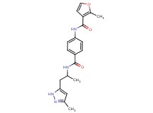 2-methyl-N-[4-({[1-methyl-2-(3-methyl-1H-pyrazol-5-yl)ethyl]amino}carbonyl)phenyl]-3-furamide