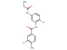 3-chloro-N-[2-chloro-5-(propionylamino)phenyl]-4-methylbenzamide