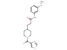 N-(3-methoxyphenyl)-3-[1-(1,3-thiazol-4-ylcarbonyl)-4-piperidinyl]propanamide