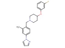 4-(3-fluorophenoxy)-1-[2-methyl-4-(1H-pyrazol-1-yl)benzyl]piperidine