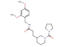 N-(2,4-dimethoxybenzyl)-3-[1-(pyrrolidin-1-ylcarbonyl)piperidin-3-yl]propanamide