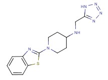 1-(1,3-benzothiazol-2-yl)-N-(1H-tetrazol-5-ylmethyl)piperidin-4-amine