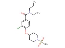 3-chloro-N-ethyl-4-{[1-(methylsulfonyl)piperidin-4-yl]oxy}-N-propylbenzamide