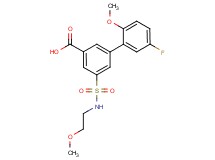 5'-fluoro-2'-methoxy-5-{[(2-methoxyethyl)amino]sulfonyl}biphenyl-3-carboxylic acid