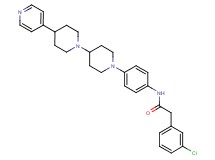 2-(3-chlorophenyl)-N-{4-[4-(4-pyridinyl)-1,4'-bipiperidin-1'-yl]phenyl}acetamide