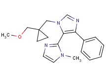 3'-{[1-(methoxymethyl)cyclopropyl]methyl}-1-methyl-5'-phenyl-1H,3'H-2,4'-biimidazole