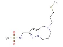 N-({5-[3-(methylthio)propyl]-5,6,7,8-tetrahydro-4H-pyrazolo[1,5-a][1,4]diazepin-2-yl}methyl)methanesulfonamide