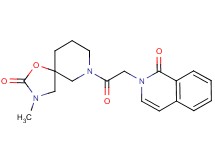 2-[2-(3-methyl-2-oxo-1-oxa-3,7-diazaspiro[4.5]dec-7-yl)-2-oxoethyl]isoquinolin-1(2H)-one
