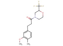 4-[3-(3-methoxy-4-methylphenyl)propanoyl]-2-(trifluoromethyl)morpholine