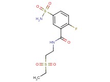 5-(aminosulfonyl)-N-[2-(ethylsulfonyl)ethyl]-2-fluorobenzamide