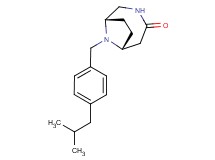 (1S*,6R*)-9-(4-isobutylbenzyl)-3,9-diazabicyclo[4.2.1]nonan-4-one