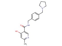 4-hydroxy-6-methyl-N-[4-(1-pyrrolidinylmethyl)benzyl]nicotinamide