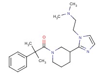 N,N-dimethyl-2-{2-[1-(2-methyl-2-phenylpropanoyl)-3-piperidinyl]-1H-imidazol-1-yl}ethanamine