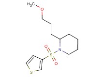 2-(3-methoxypropyl)-1-(3-thienylsulfonyl)piperidine