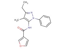 N-(3-ethyl-4-methyl-1-phenyl-1H-pyrazol-5-yl)-3-furamide