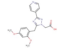 [5-(2,4-dimethoxybenzyl)-3-pyridin-4-yl-1H-1,2,4-triazol-1-yl]acetic acid