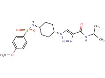 N-isopropyl-1-(cis-4-{[(4-methoxyphenyl)sulfonyl]amino}cyclohexyl)-1H-1,2,3-triazole-4-carboxamide