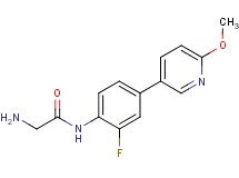 2-amino-N-[2-fluoro-4-(6-methoxypyridin-3-yl)phenyl]acetamide