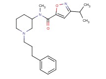 3-isopropyl-N-methyl-N-[1-(3-phenylpropyl)-3-piperidinyl]-5-isoxazolecarboxamide