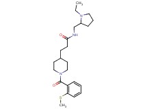 N-[(1-ethyl-2-pyrrolidinyl)methyl]-3-{1-[2-(methylthio)benzoyl]-4-piperidinyl}propanamide