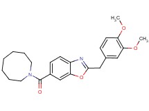 6-(1-azocanylcarbonyl)-2-(3,4-dimethoxybenzyl)-1,3-benzoxazole