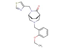 (1S*,5R*)-3-(2-ethoxybenzyl)-6-(1,3-thiazol-4-ylmethyl)-3,6-diazabicyclo[3.2.2]nonan-7-one