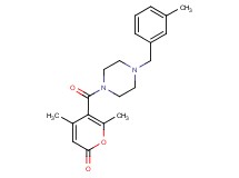 4,6-dimethyl-5-{[4-(3-methylbenzyl)piperazin-1-yl]carbonyl}-2H-pyran-2-one