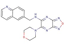 6-(4-morpholinyl)-N-(6-quinolinylmethyl)[1,2,5]oxadiazolo[3,4-b]pyrazin-5-amine