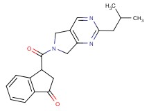 3-[(2-isobutyl-5,7-dihydro-6H-pyrrolo[3,4-d]pyrimidin-6-yl)carbonyl]indan-1-one
