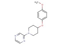 2-[4-(4-methoxyphenoxy)-1-piperidinyl]pyrazine