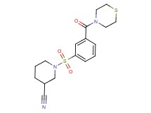 1-{[3-(thiomorpholin-4-ylcarbonyl)phenyl]sulfonyl}piperidine-3-carbonitrile