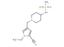 N-{1-[(5-cyano-1-ethyl-1H-pyrrol-3-yl)methyl]-4-piperidinyl}methanesulfonamide