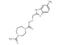 2-{[2-(4-acetyl-1,4-diazepan-1-yl)-2-oxoethoxy]methyl}-6-methyl-1H-benzimidazole