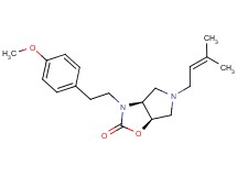 (3aS*,6aR*)-3-[2-(4-methoxyphenyl)ethyl]-5-(3-methylbut-2-en-1-yl)hexahydro-2H-pyrrolo[3,4-d][1,3]oxazol-2-one