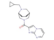 2-{[(1R*,5R*)-6-(cyclopropylmethyl)-3,6-diazabicyclo[3.2.2]non-3-yl]carbonyl}imidazo[1,2-a]pyrimidine