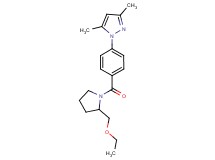 1-(4-{[2-(ethoxymethyl)-1-pyrrolidinyl]carbonyl}phenyl)-3,5-dimethyl-1H-pyrazole