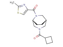 (1S*,5R*)-3-(cyclobutylcarbonyl)-6-[(2-methyl-1,3-thiazol-4-yl)carbonyl]-3,6-diazabicyclo[3.2.2]nonane