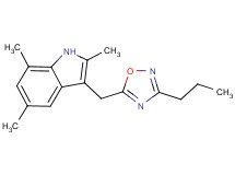 2,5,7-trimethyl-3-[(3-propyl-1,2,4-oxadiazol-5-yl)methyl]-1H-indole