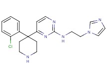 4-[4-(2-chlorophenyl)-4-piperidinyl]-N-[2-(1H-imidazol-1-yl)ethyl]-2-pyrimidinamine
