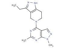 4-(3-ethyl-1,4,6,7-tetrahydro-5H-pyrazolo[4,3-c]pyridin-5-yl)-1,6-dimethyl-1H-pyrazolo[3,4-d]pyrimidine