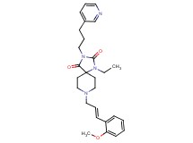 1-ethyl-8-[(2E)-3-(2-methoxyphenyl)-2-propen-1-yl]-3-[3-(3-pyridinyl)propyl]-1,3,8-triazaspiro[4.5]decane-2,4-dione