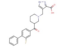 4-({3-[(2-fluorobiphenyl-4-yl)carbonyl]piperidin-1-yl}methyl)-1H-pyrazole-3-carboxylic acid