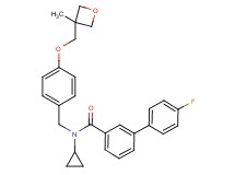 N-cyclopropyl-4'-fluoro-N-{4-[(3-methyl-3-oxetanyl)methoxy]benzyl}-3-biphenylcarboxamide